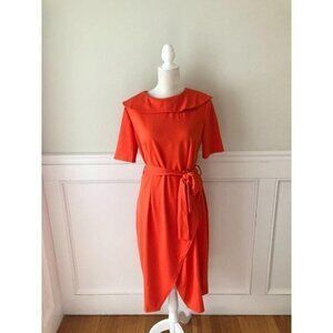Metamorphosis Girl Orange Stretch Midi Dress